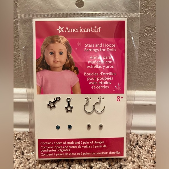 American Girl Other - American Girl Stars and Hoops Earrings for Dolls